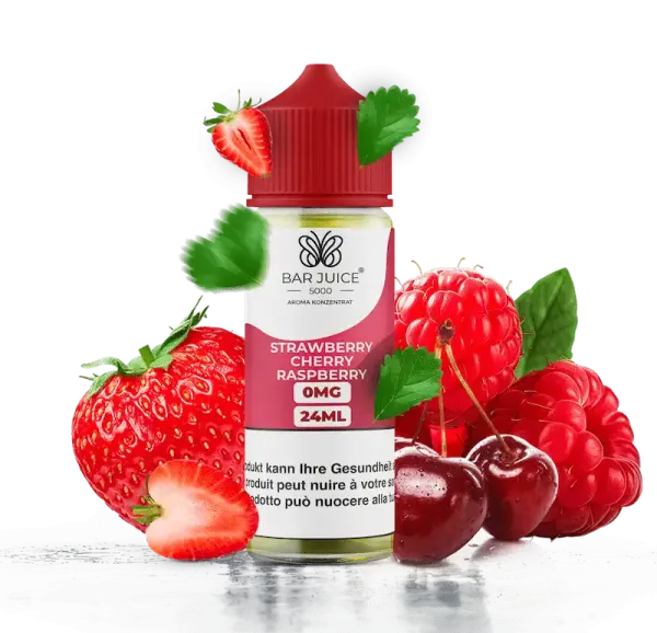Bar Juice - Strawberry Cherry Raspberry 24ml Longfill Aroma